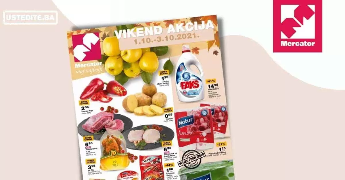 Mercator vikend akcija 01-03.10.2021. godine