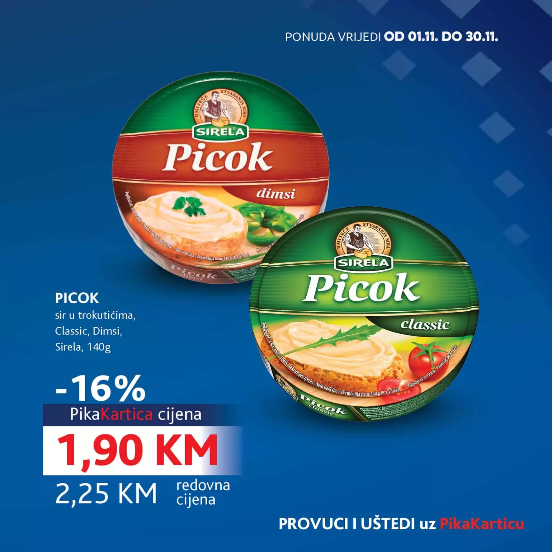 sirela sir u trokuticima, picok sir u trokuticima, sirela sir cijena, sirela sir akcija, 