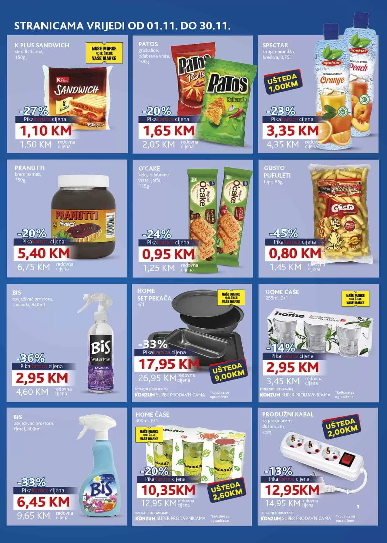 pika kartica. konzum pika. snizenje.  povuci i ustedi