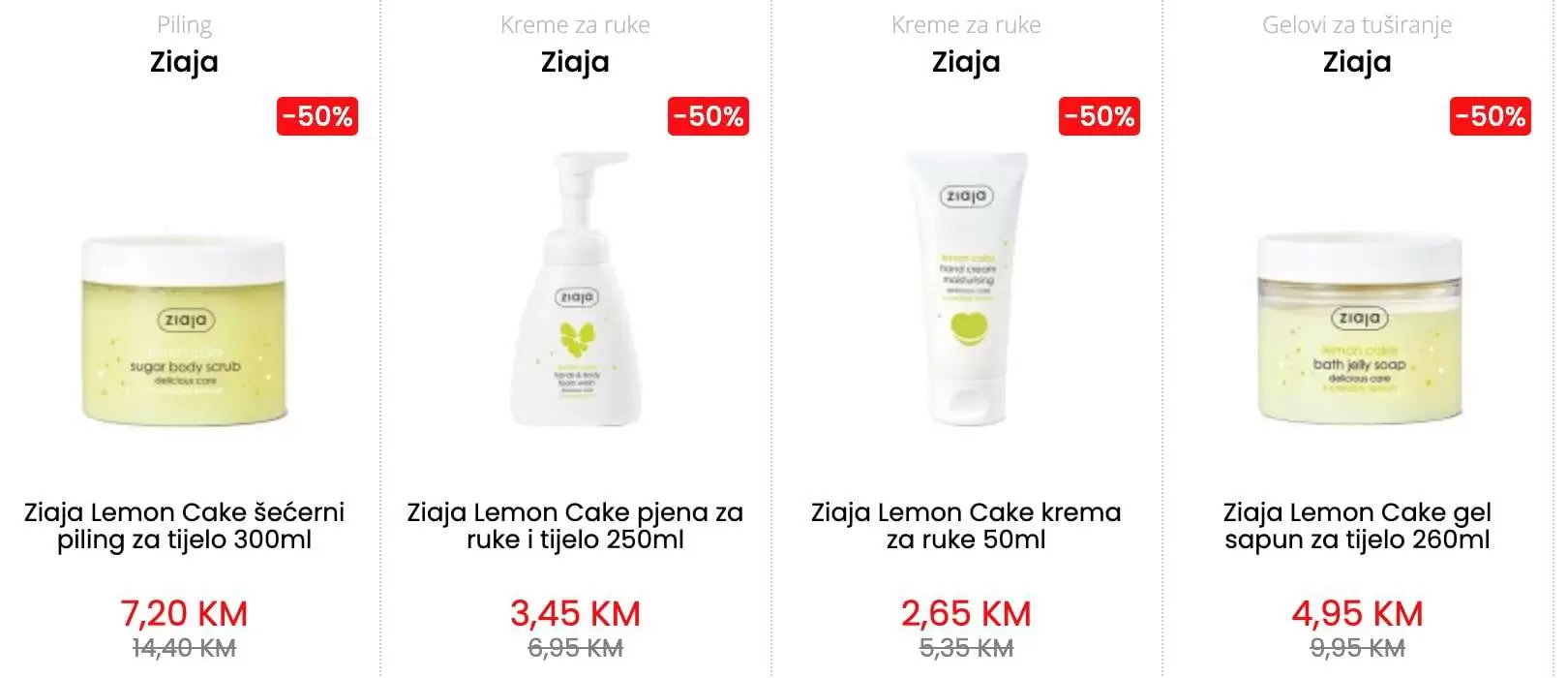 ziaja proizvodi, ziaja akcija, ziaja snizenje, ziaja krema za ruke, 