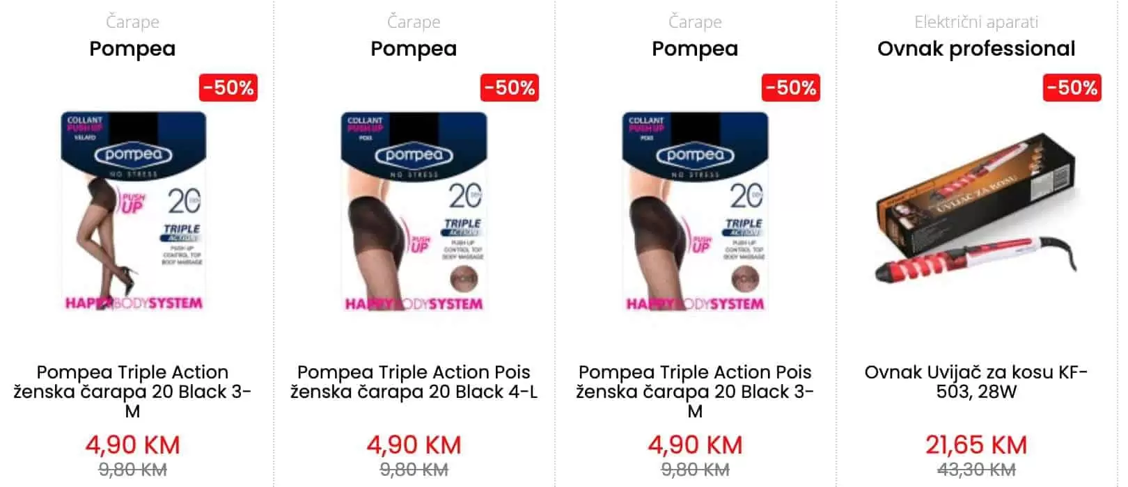 pompea carape, pompea crne carape, pompea carape akcija, pompea snizenje, pompea popust, pompea cijena, pompea cm 