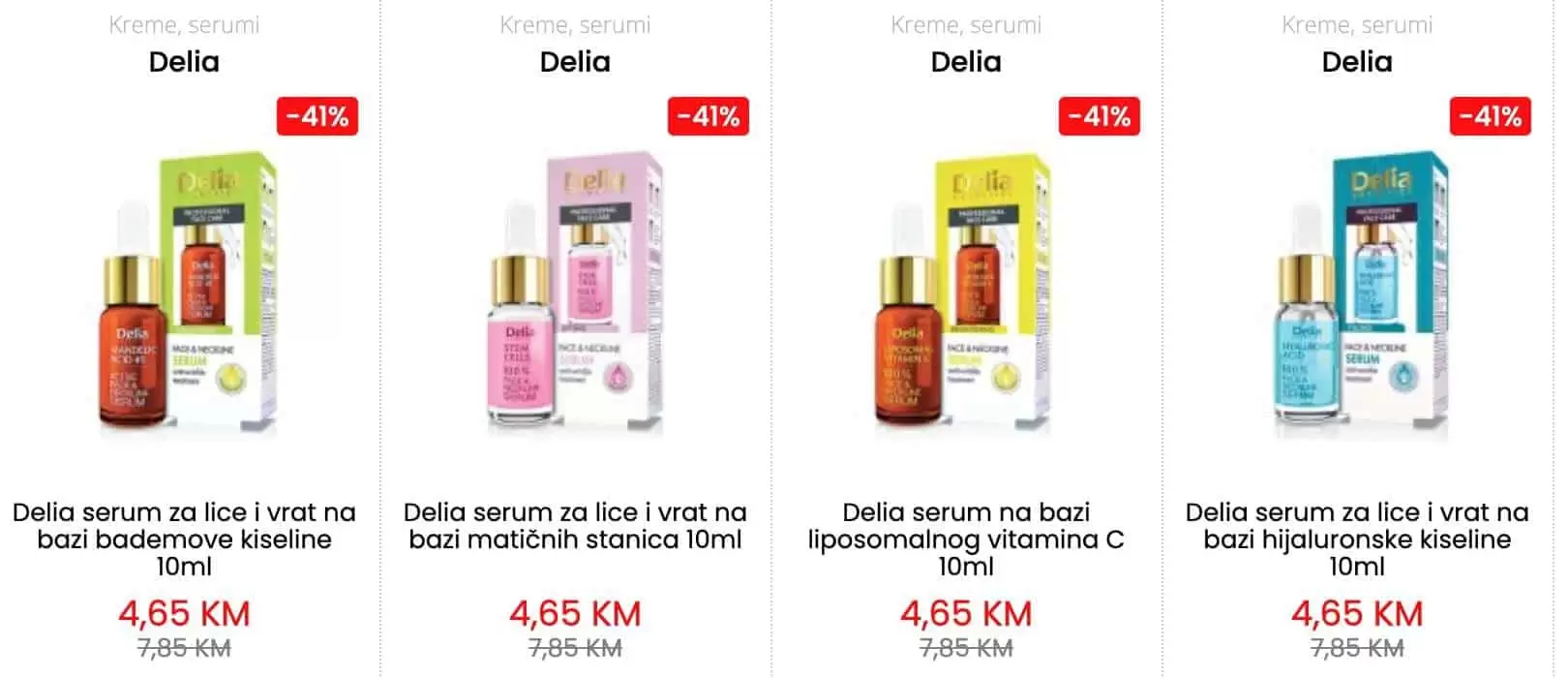 delia serum z alice, delia serum za vrat, 