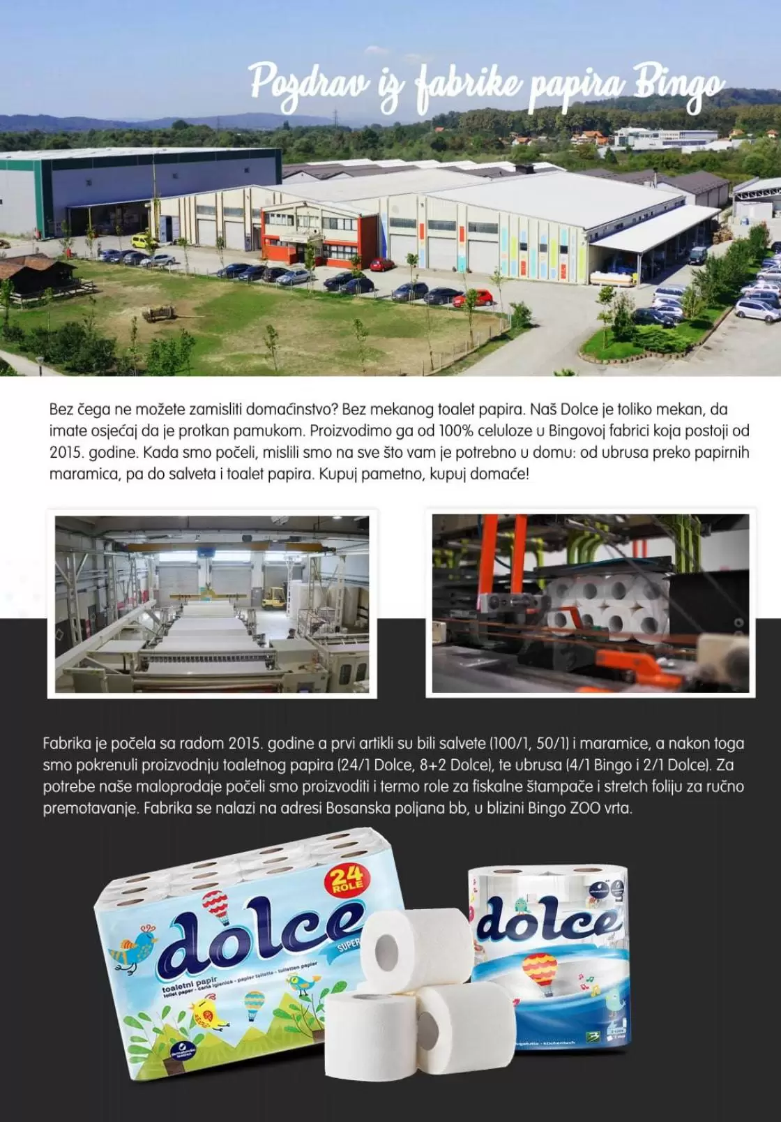 dolce toaletni papir, domaci toaletni papir, domaca proizvodnja, domaci proozivodi
