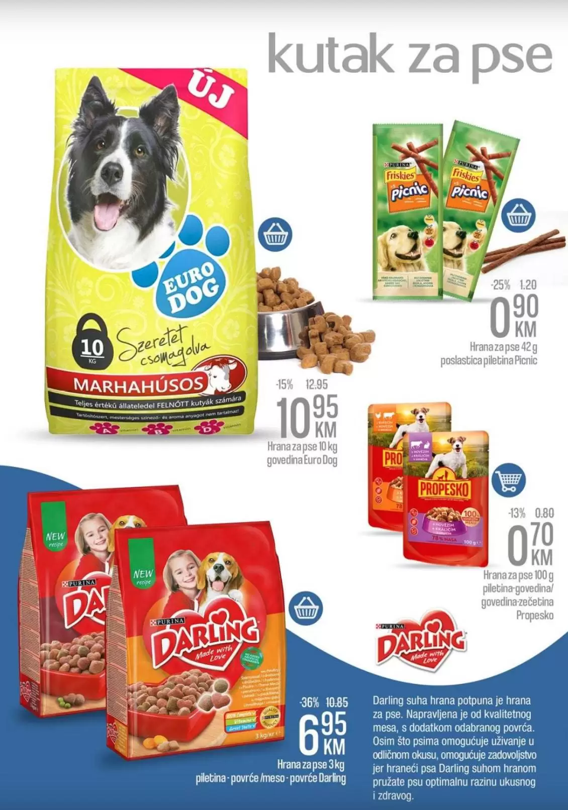 poslastice za pse, hrana za pse piletina povrce meso, hrana za mace