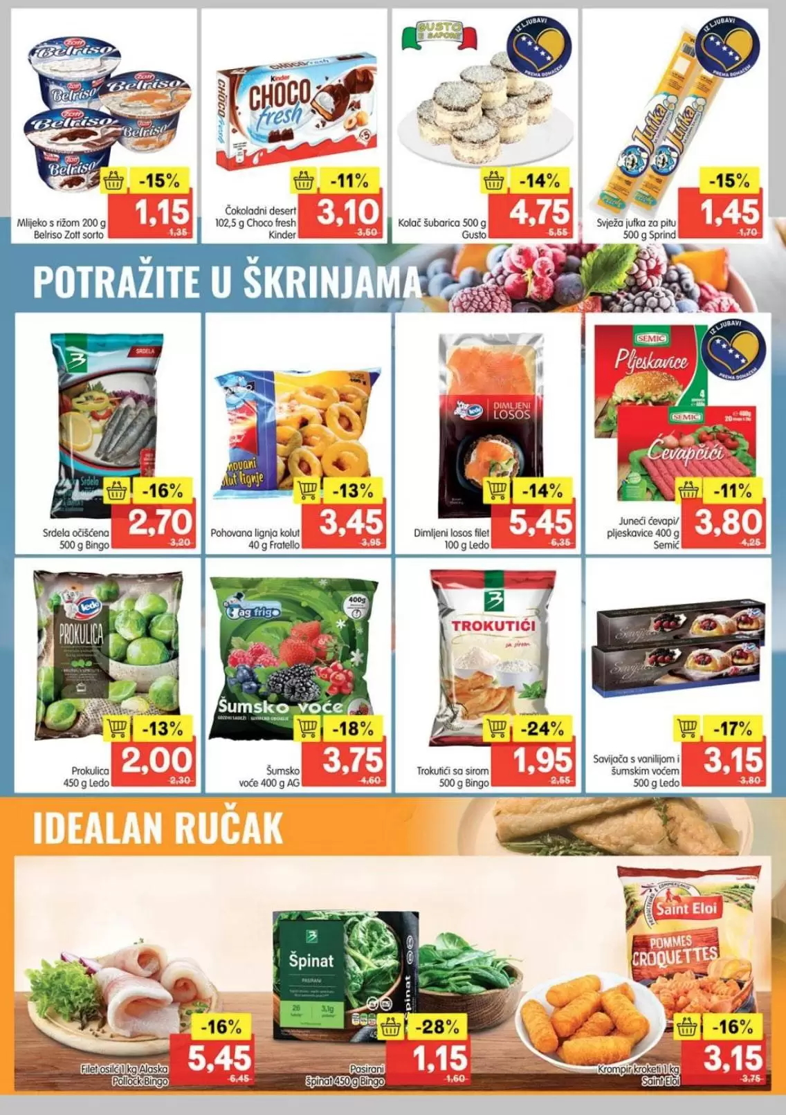 panirana lignja, panirana lignja kolut, panirana lignja cijena, oslic cijena, oslic akcija,
