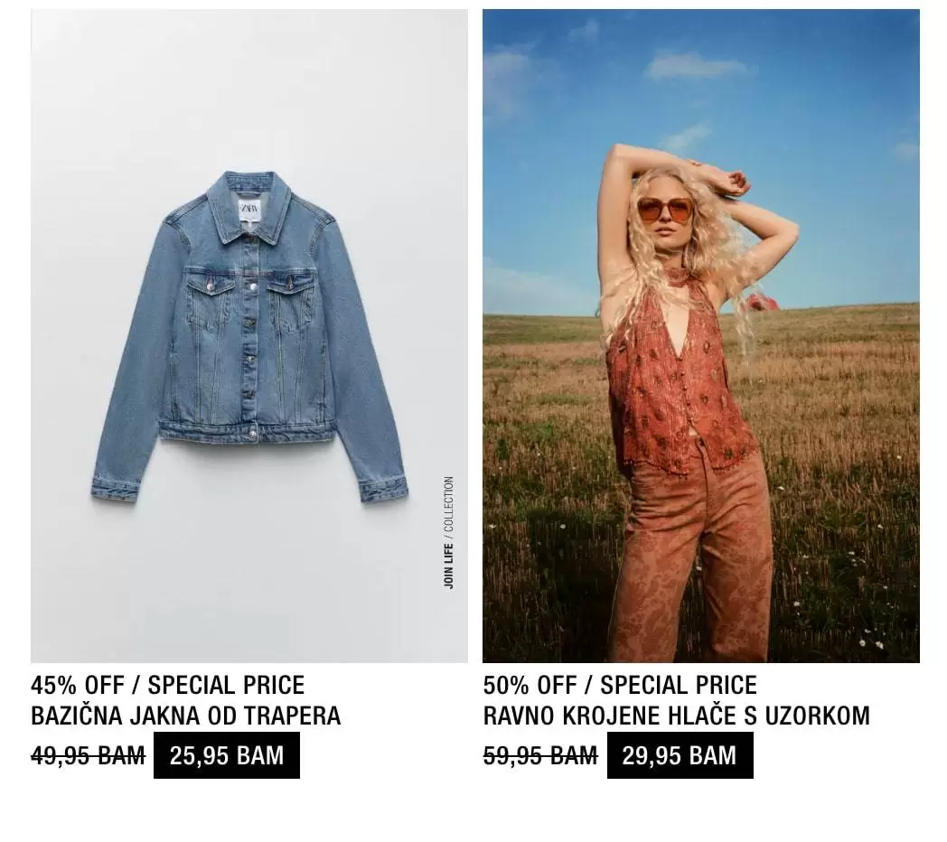 jeans jakna zara, teksas jakna zara