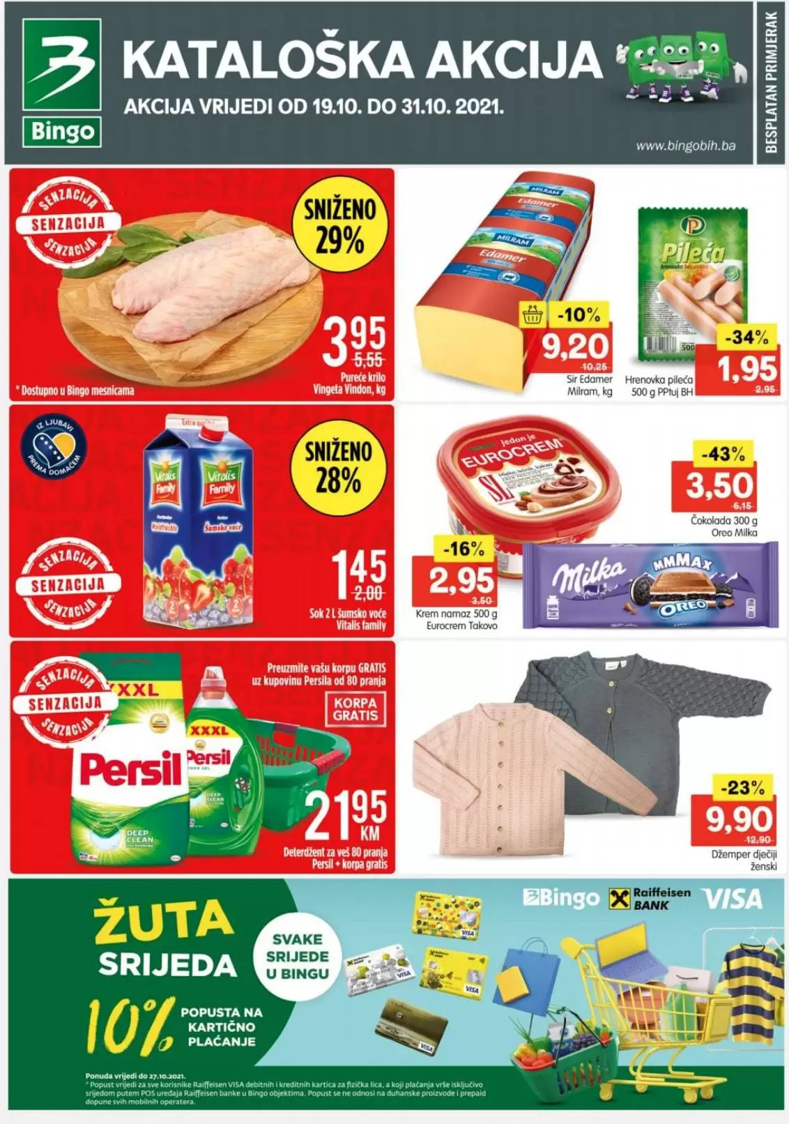 senzacija bingo, bingo katalog, bingo akcija, katalog bingo, vikend akcija bingo, bingo vikend akcija, snizenje bingo, kralj dobrih cijena bingo, popusti bingo, bingo sarajevo, bingo mostar, bingo tuzla,