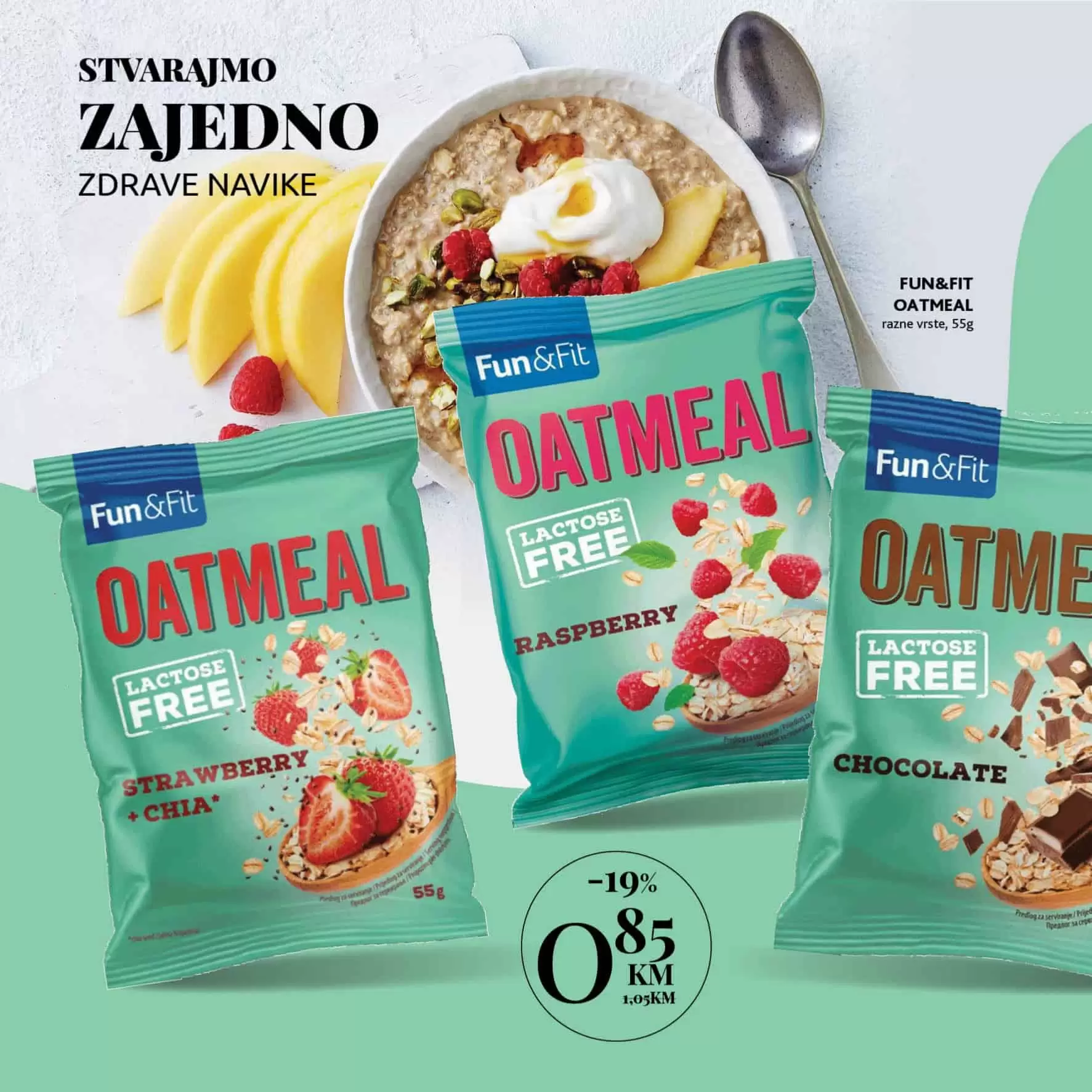 obrok pun vlakana, zdravi obrok, oatmeal fun&fit, fun&fit zitarice