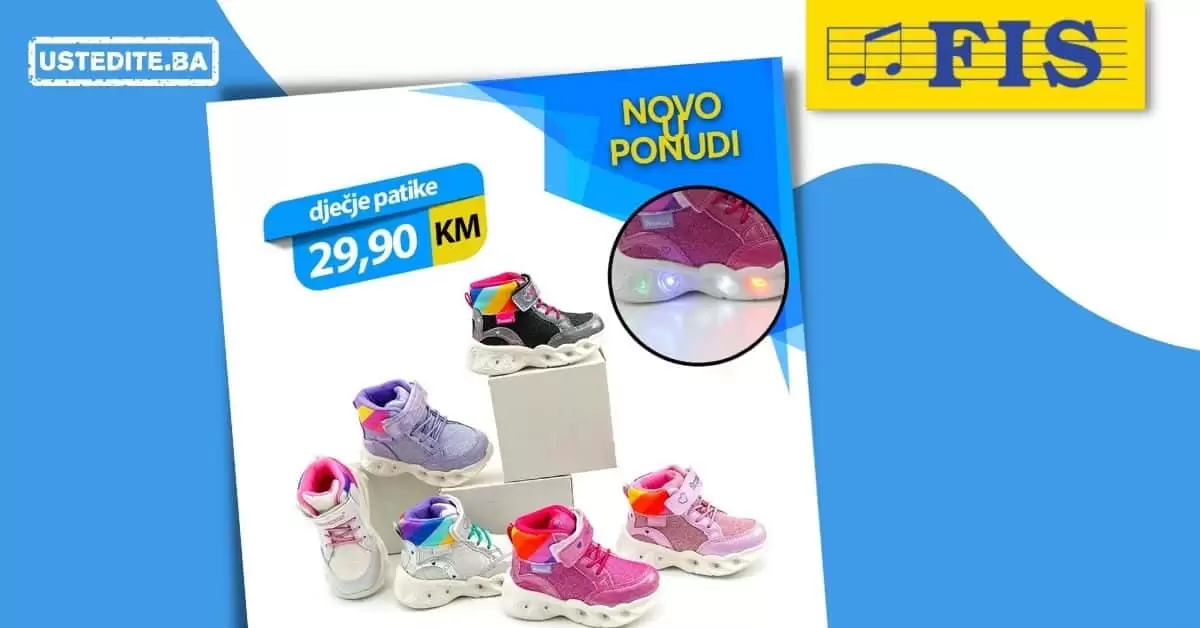 Svjetleće tenisice za djevojčice i dječake