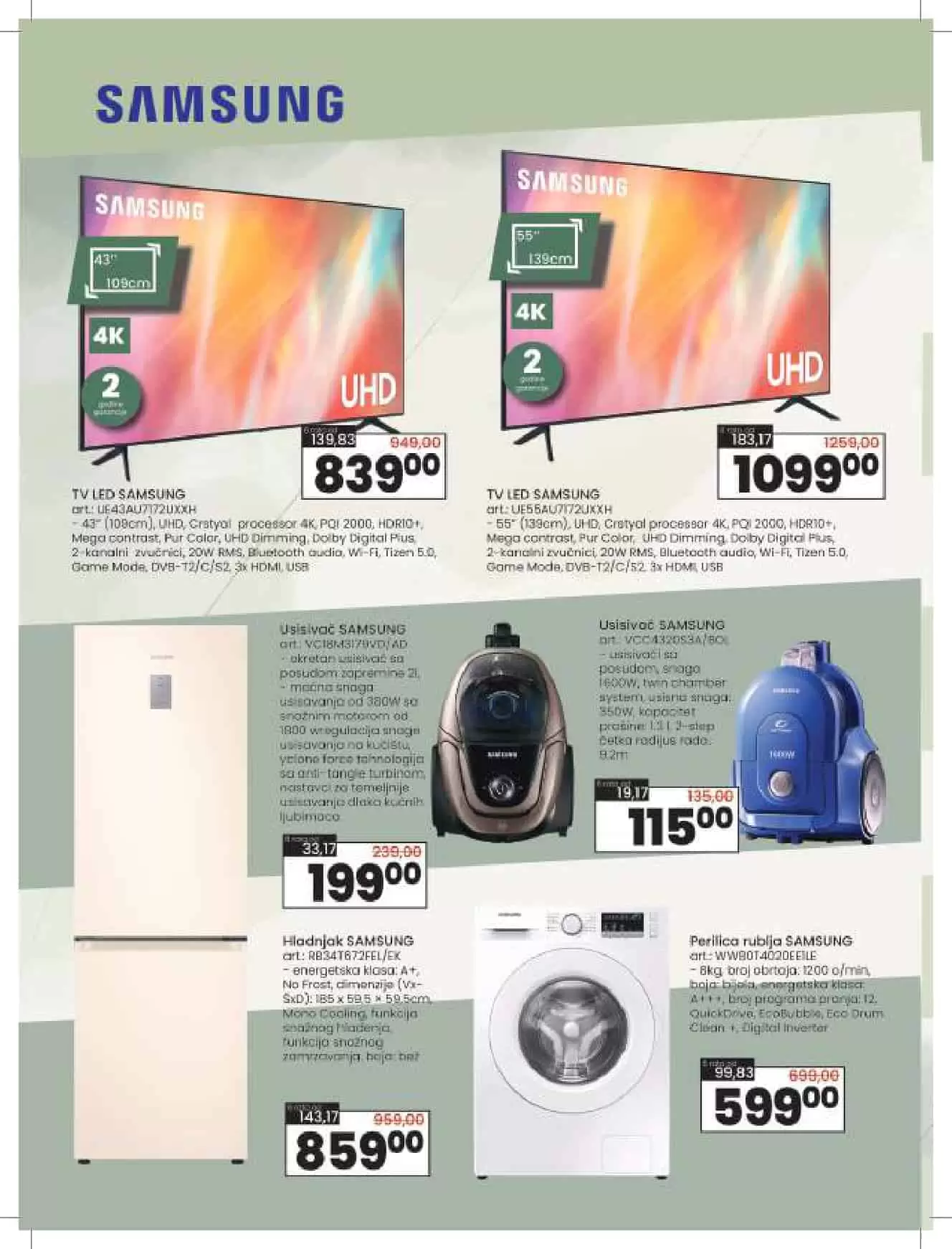 usisivac, bijela tehnika, mali kucanski aprati