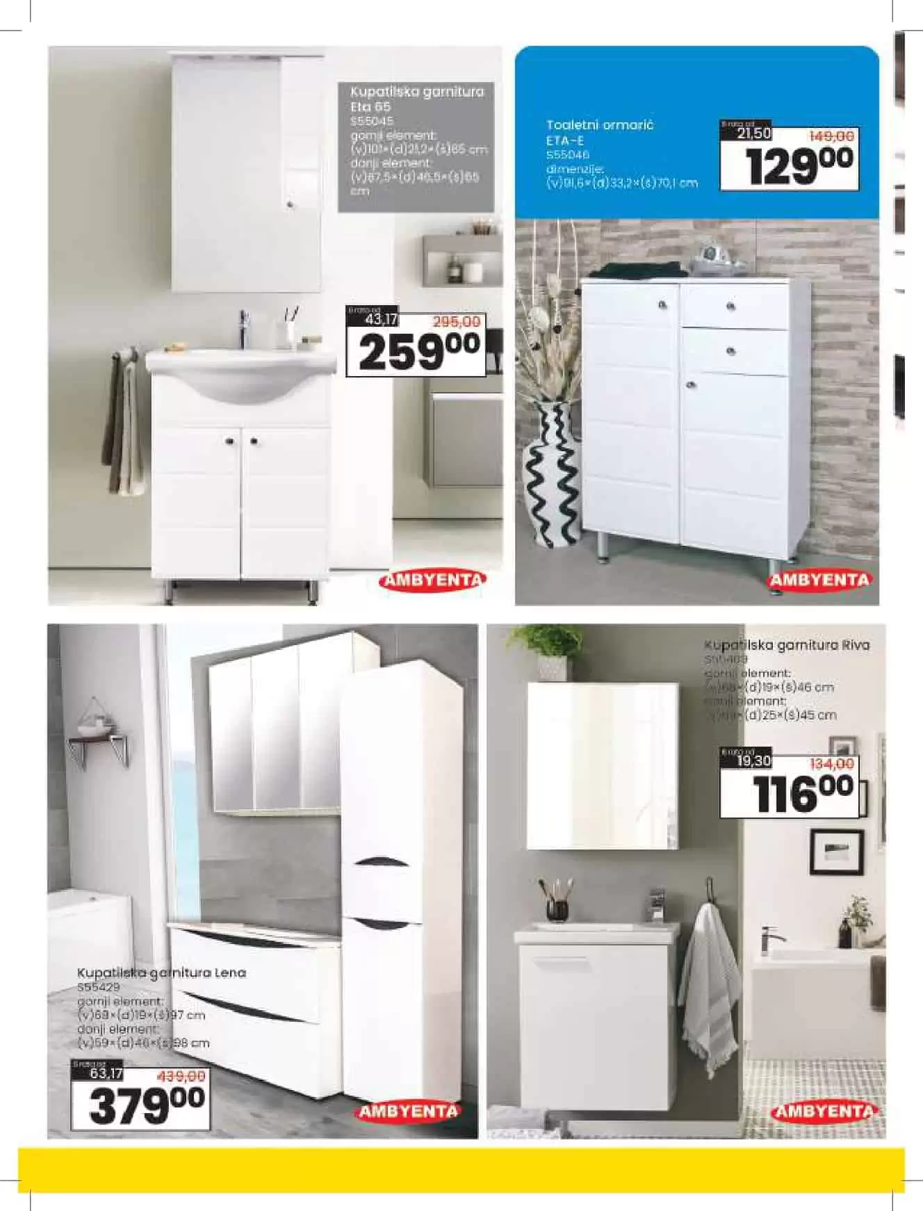 kupatilska garnitura, kupatilska garnitura bijela, kupatilska garnitura mala