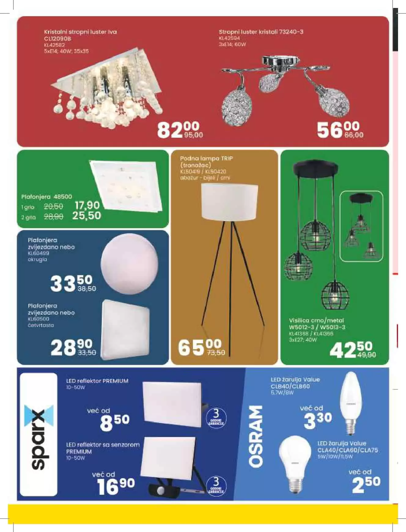 plafonjera, plafonjera bijela, plafonjera cijena, plafonjera akcija, plafonjera snizenje, kristalni stropni luster