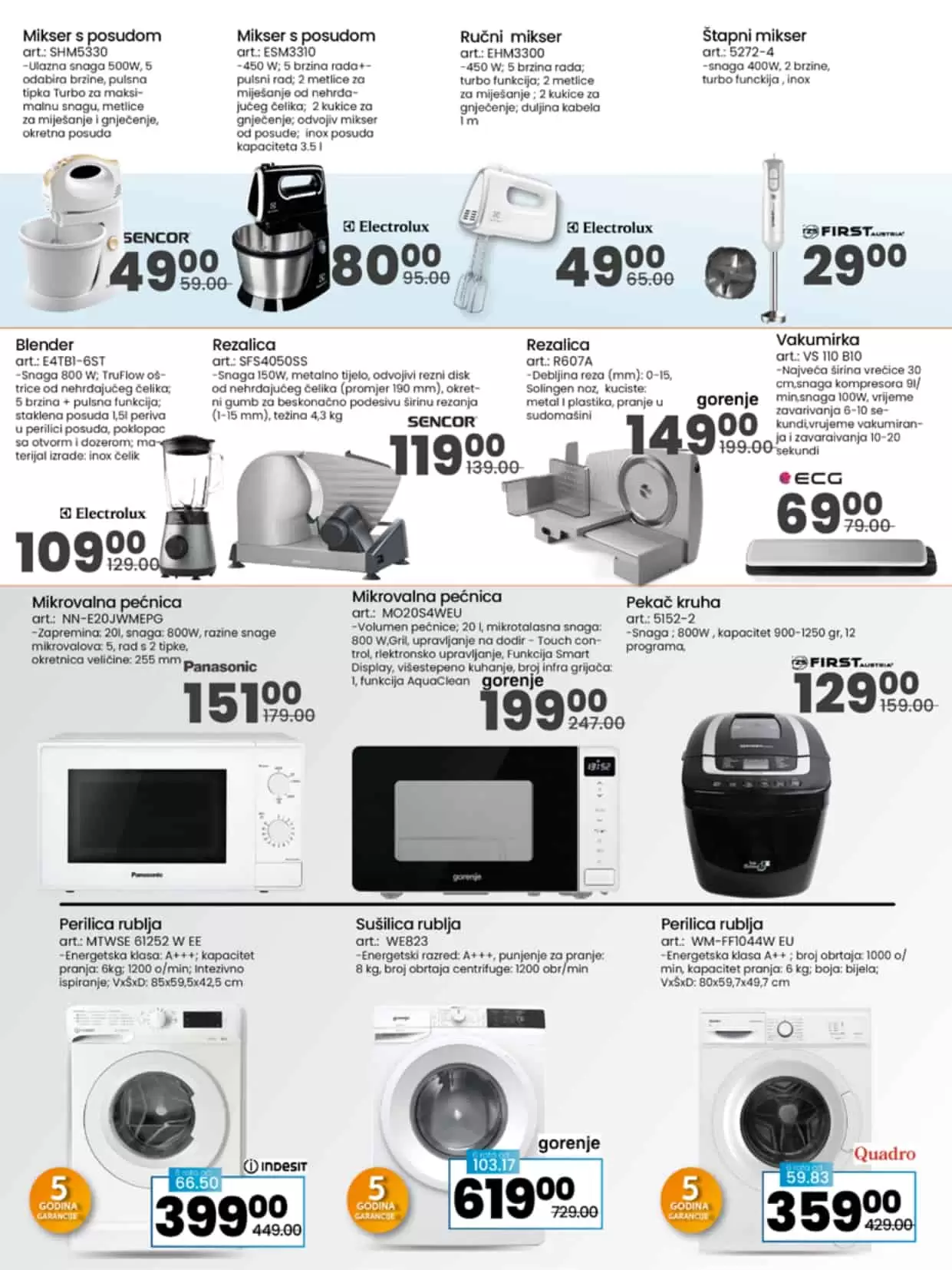 mikser sa posudom, mikser sa posudm cijena, mikser sa posudom akcija, rezalica, rezalica za meso, vakumirka, vakumirka sarajevo, vakumirka cijena, vakumirka akcija, 