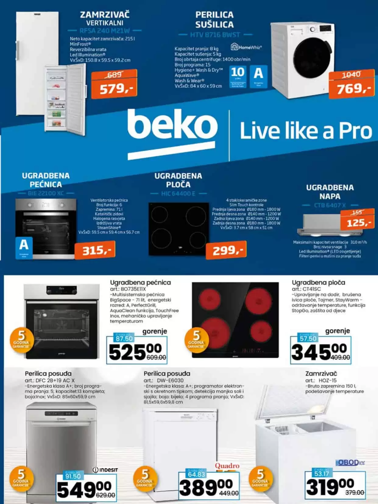 ugradbena pecnica beko, ugaradbena pecinica cijena, ugradbena pecnica akcija, 