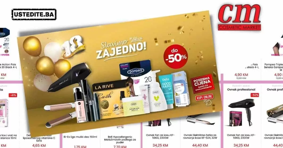 cm slavi rodjendan! Tom prilikom poklanja Ti do 50% popusta!