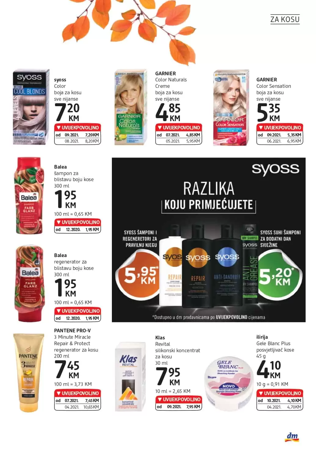 GARNIER Color Naturals Creme boja za kosu, GARNIER Color Sensation boja za kosu, syoss Color boja za kosu, garnier farba cijena, syoss farba akcija