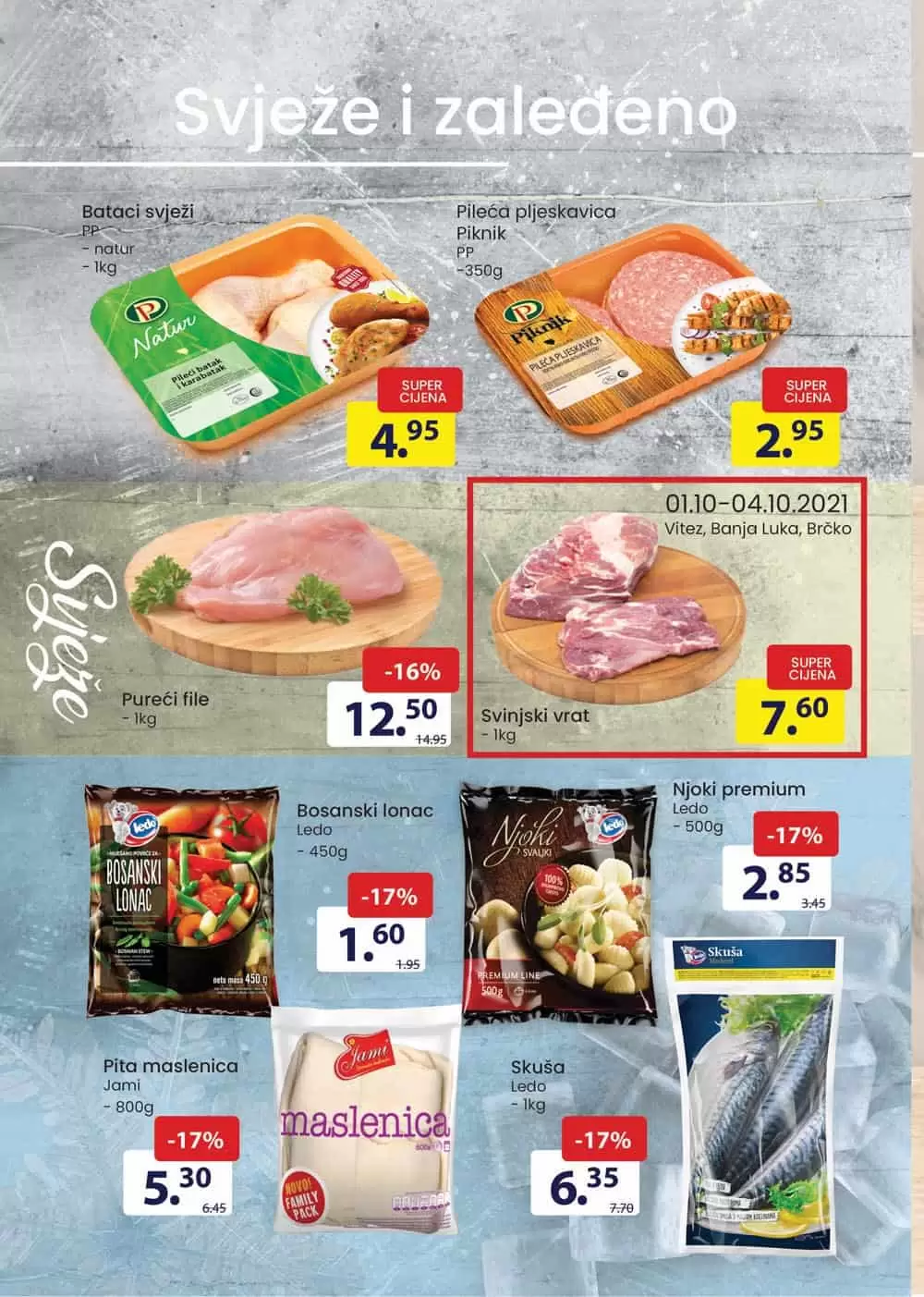 piletina, perudtnina piletina, piletina cijena, pileci fileti cijena, pileci fileti akcija, pileci fileti popust