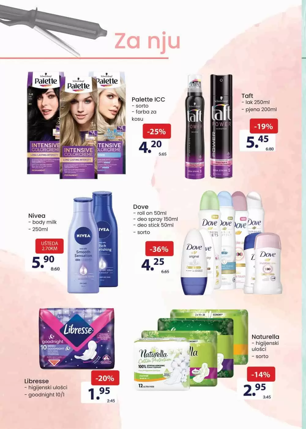 boja za kosu, farba za kosu, palette boja za kosu, palette boja za kosu cijena, taft lak za kosu