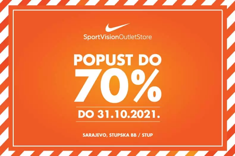 sport vision, outlet sport vision, sport vision outlet snizenje 70%, nike outlet snizenje 70%