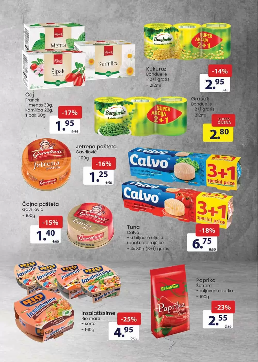 calvo, calvo tunjevina cijena, calvo tuna akcija, calvo tuna snizenje, calvo tuna popust