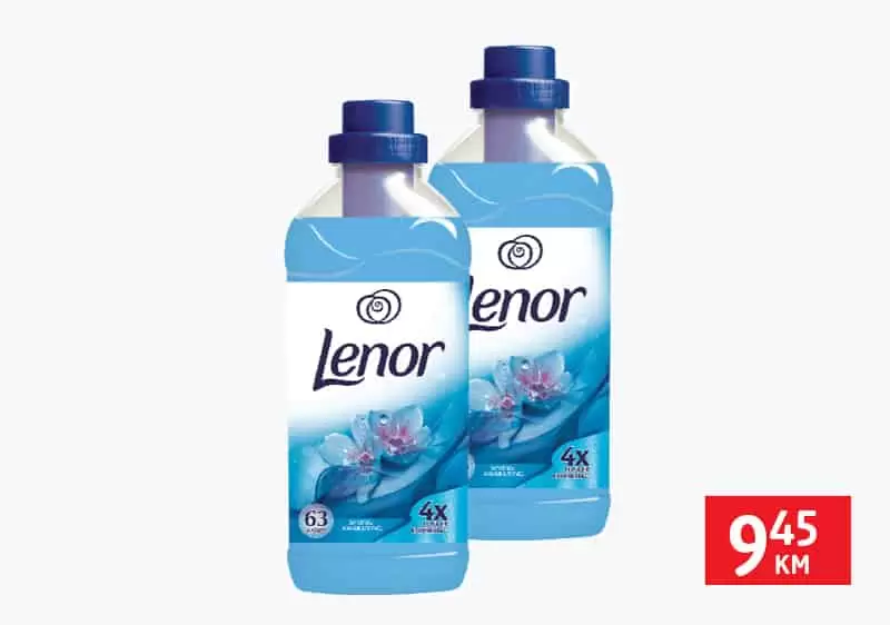 Lenor~Spring Awakening omekšivač za veš duopack, 2 x 1,9 l, lenor omeksivac, plavi lenor omeksivac, lenor omeksivac cijena, lenor omeksivac akcija