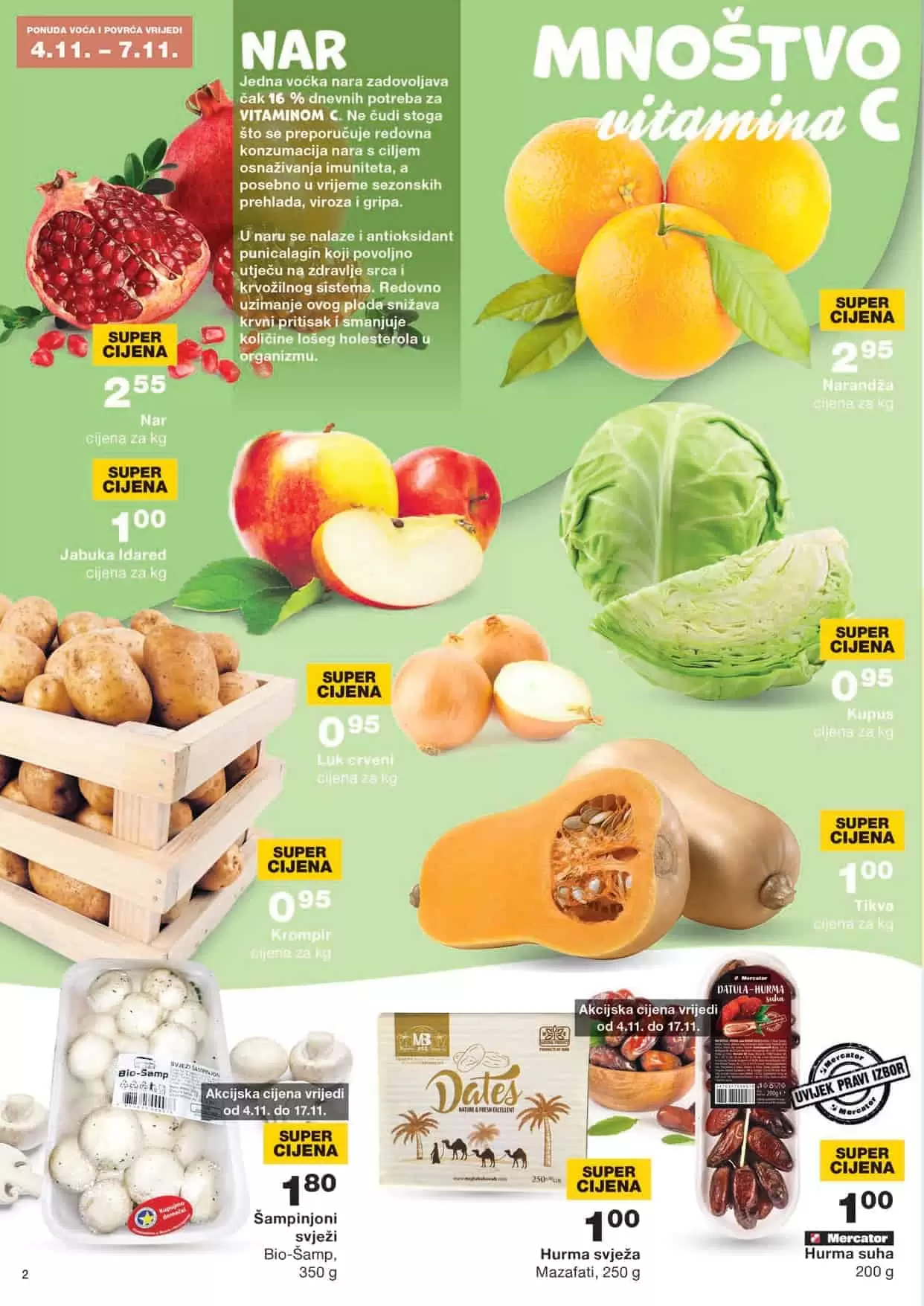 nar, nar cijena, nar akcija, sipak akcija, sipak cijena