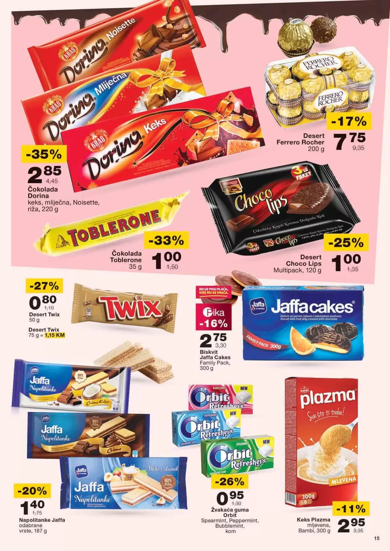 dorina, dorina cokolada, dorina cijena, dorina akcija, dorina popust, dorina snizenje, dorina katalog, 