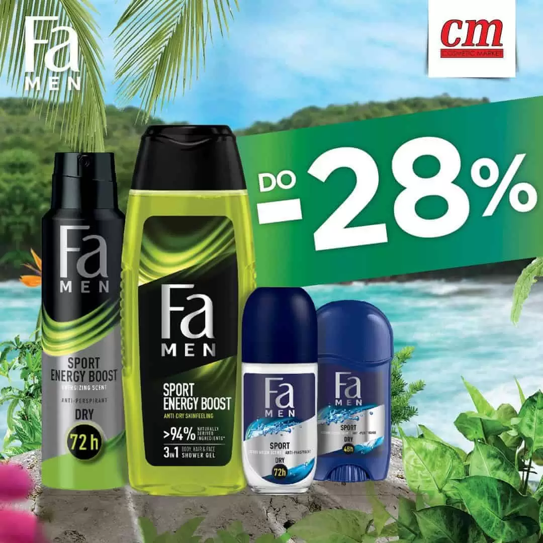 Fa deo, Fa Men Sport Energy Boost, muski deo, deo za muskarce