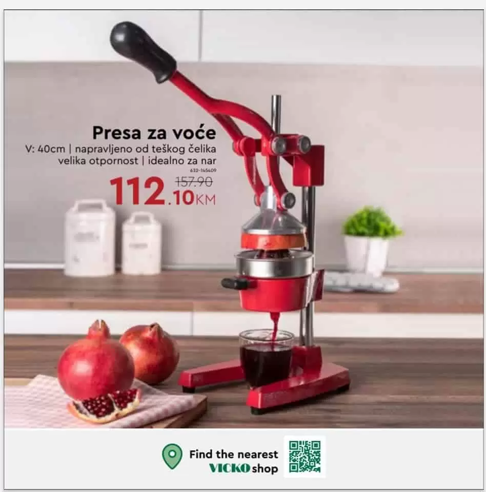 presa za voce, presa za nar,