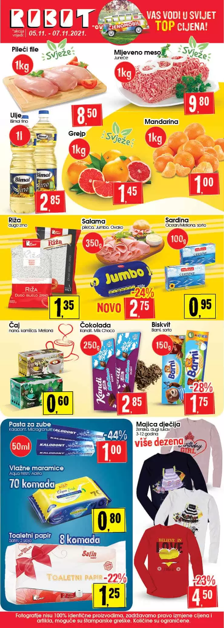 robot akcijski katalog. snizenje. akcija. popust. bingo. konzum. fis. popusti. snizeno. 