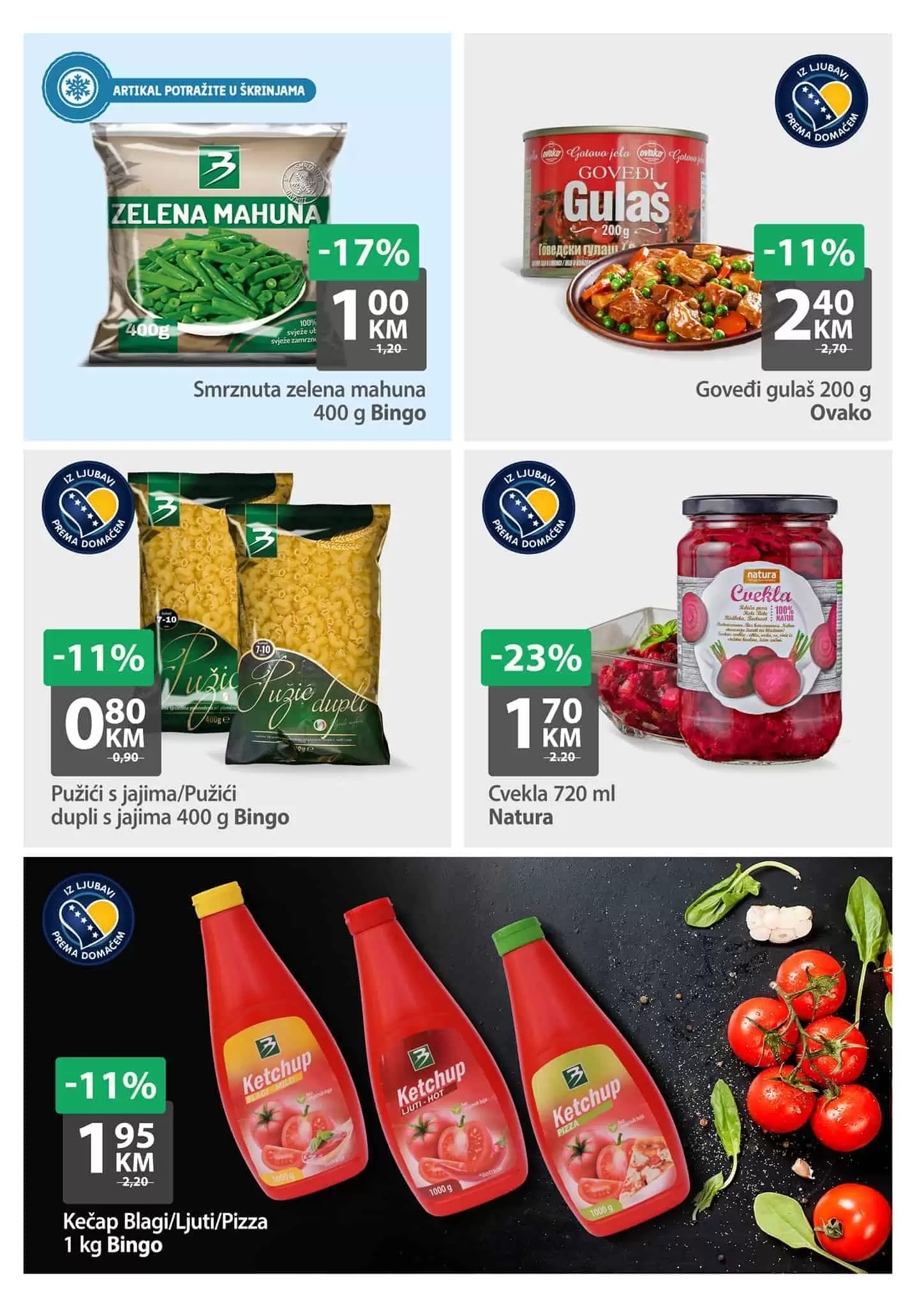 marka bingo, prozivodi marke bingo, bingo tjestenina cijena, 