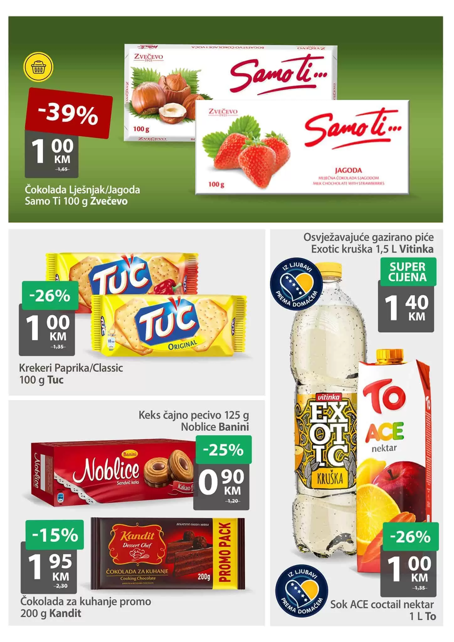 samo ti cokolada, tuc keks, to sok, sok to, to sok akcija, to sok cijena