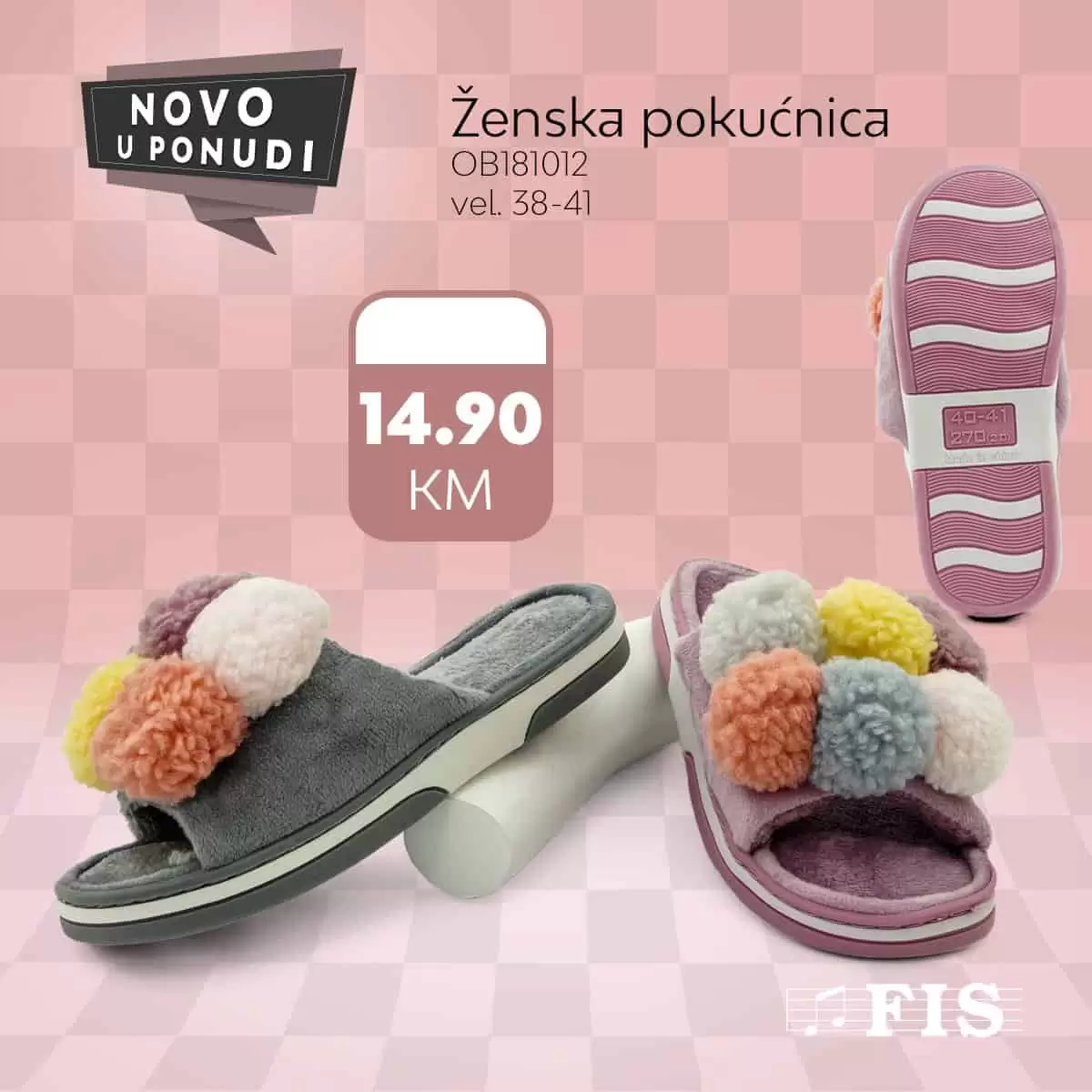 pokucnice, fis pokucnice, pokucnice cijena, papuce cijena, papuce akcije, papuce za kucu akcija