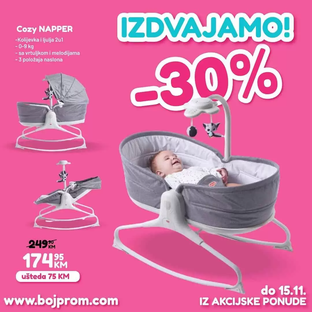 kolijevka, kolijevka za bebe, kolijevka snizenje, bojprom kolijevka,