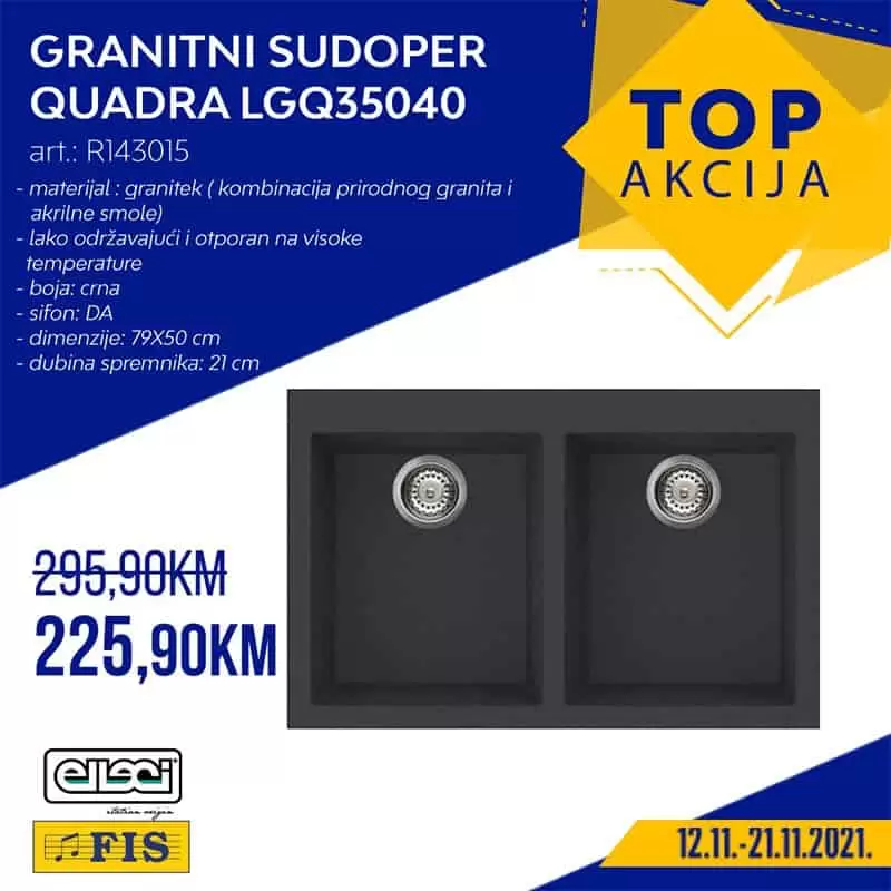 Granitni sudoper, crni Granitni sudoper, gdje kupiti Granitni sudoper, Granitni sudoper sa dva