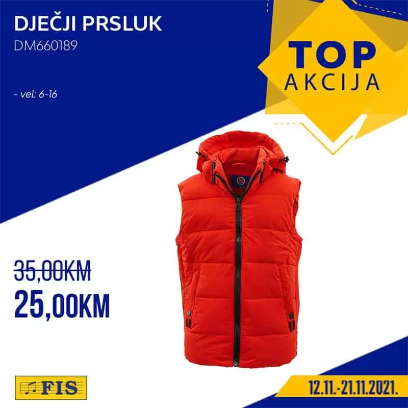 djeciji prsluk. prsluk za djecu. fis katalog. fis snizeno.