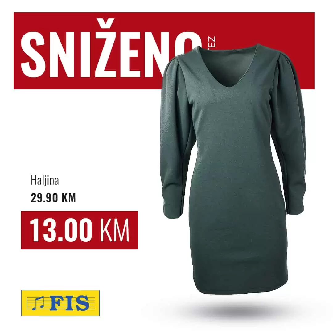 haljina, lagana haljina, casual haljina, snizenje haljina, poslovna haljina, haljina za posao, zelena haljina