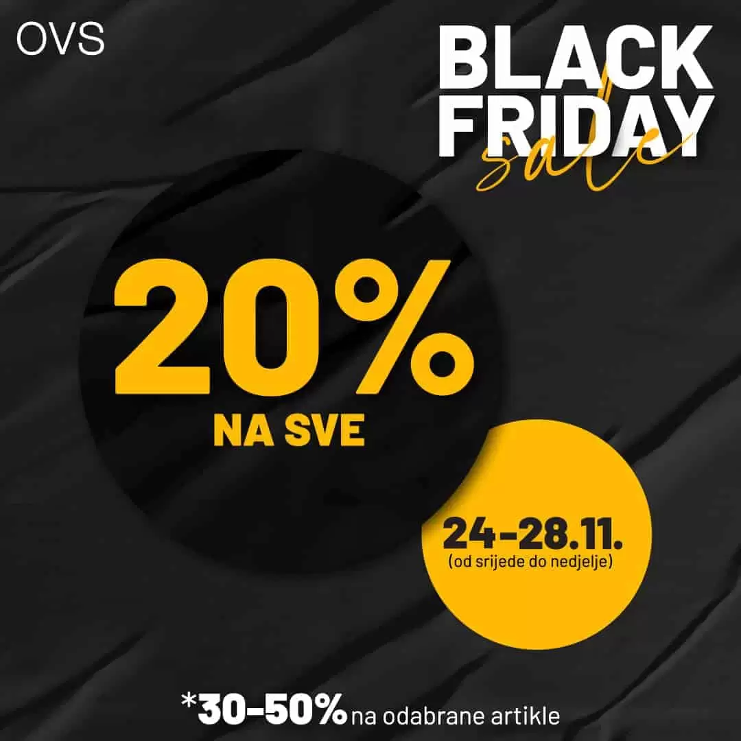 OVS, OVS kids, OVS kids black friday, black friday, black friday, black friday snizenje, black friday akcija, black friday 2021, black friday popusti, black friday sarajevo, black friday mostar, black friday banja luka, black friday zenica, black friday tuzla