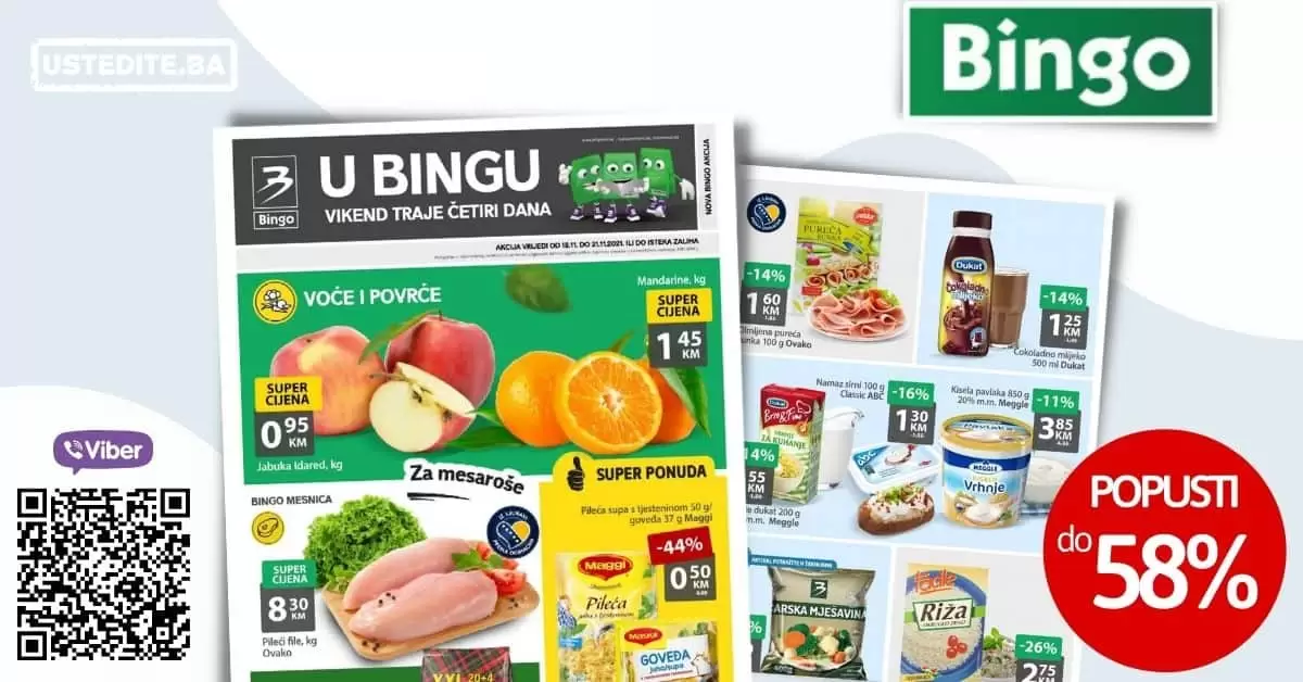 Bingo, Bingo katalog, Bingo akcija, Bingo snizenje, Bingo akcije i katalozi, Bingo vikend akcija, Bingo akcijski katalog, Bingo kataloska akcija, Bingo tuzla, Bingo sarajevo, Bingo zenica, Bingo mostar, Bingo Kralj dobrih cijena,