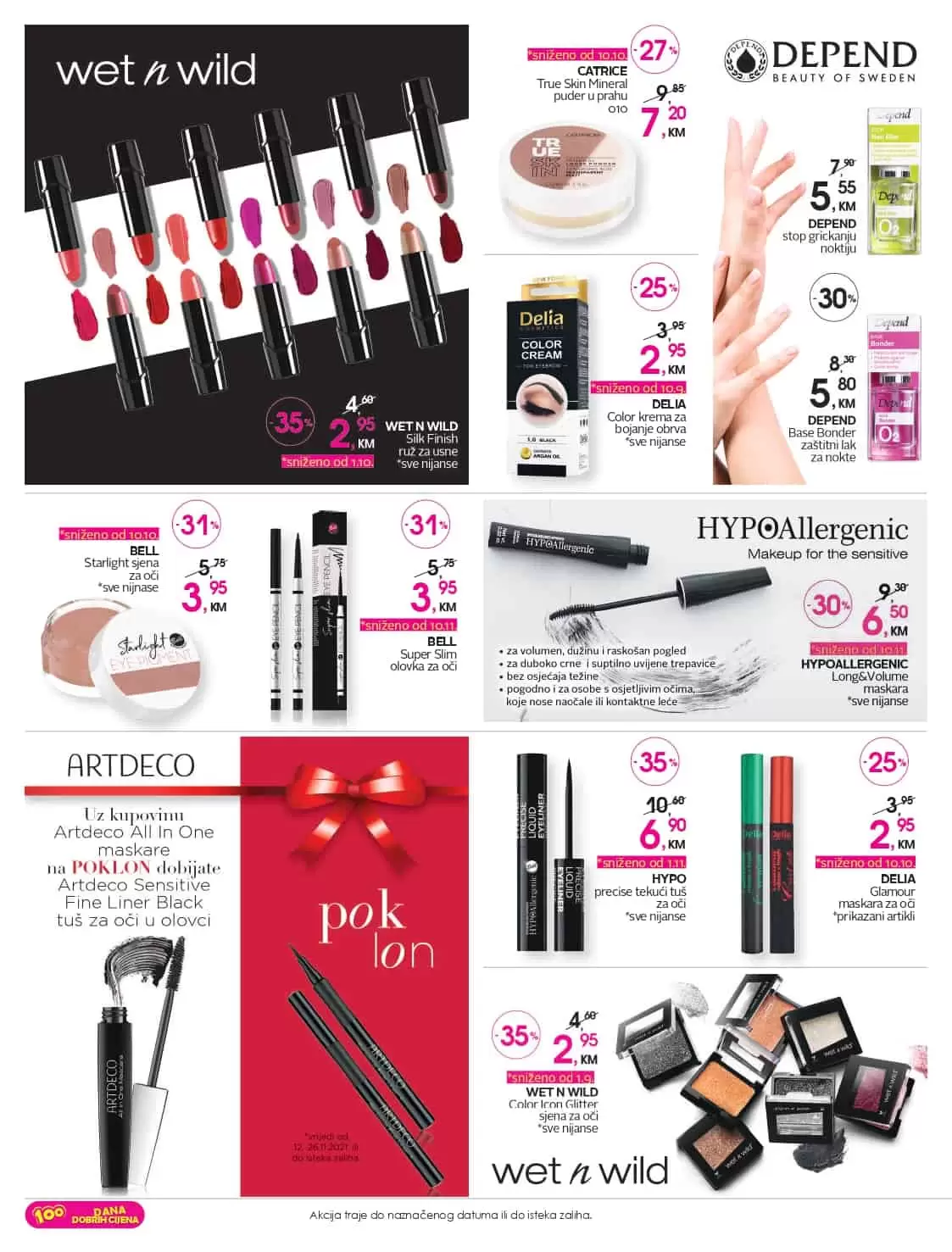 puder, puder akcija, puder cijena, puder snizenje, puder katalog, maskara na snizenju