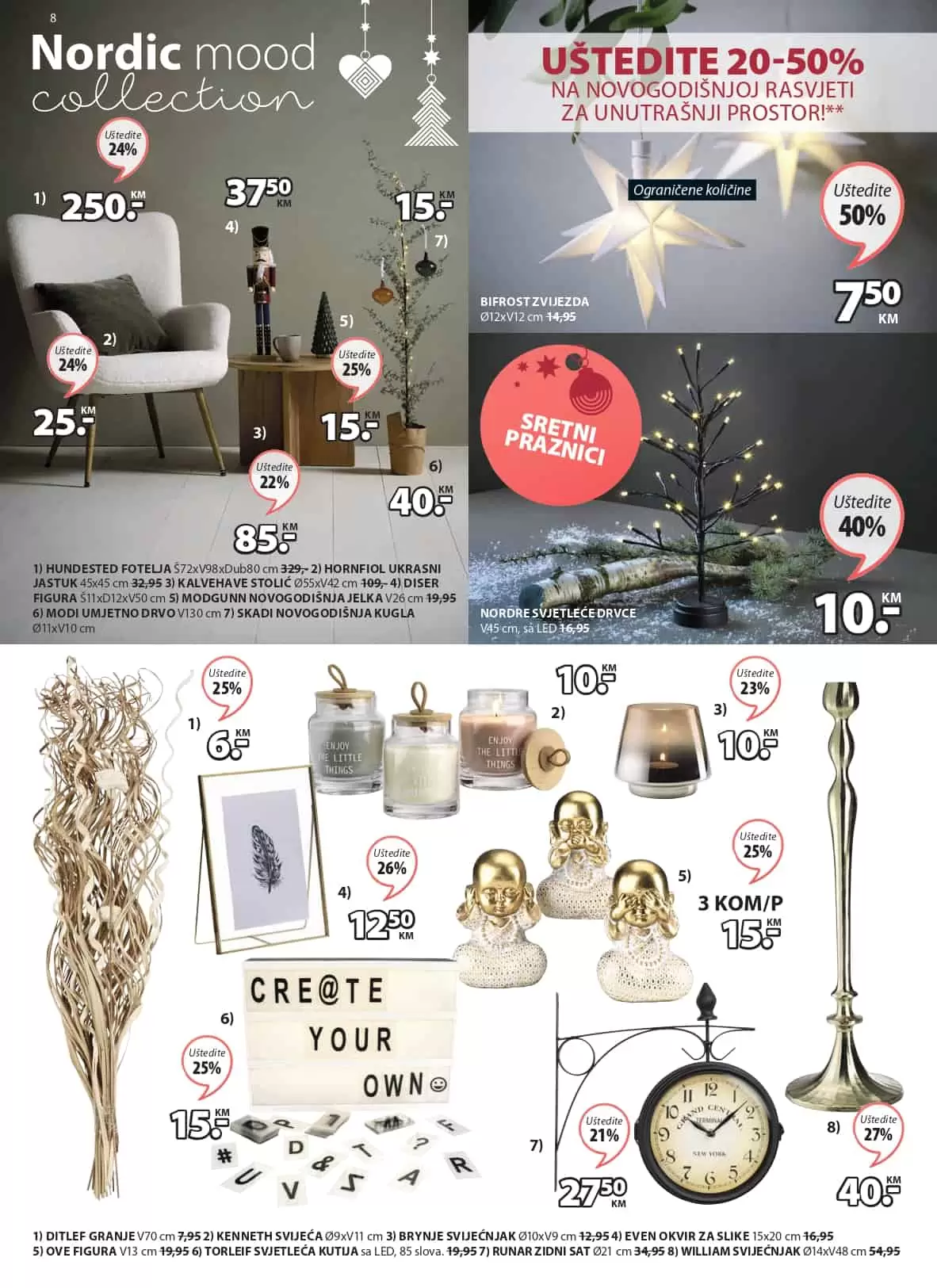ukrasi, lampe jysk, novogodisnji ukrasi,