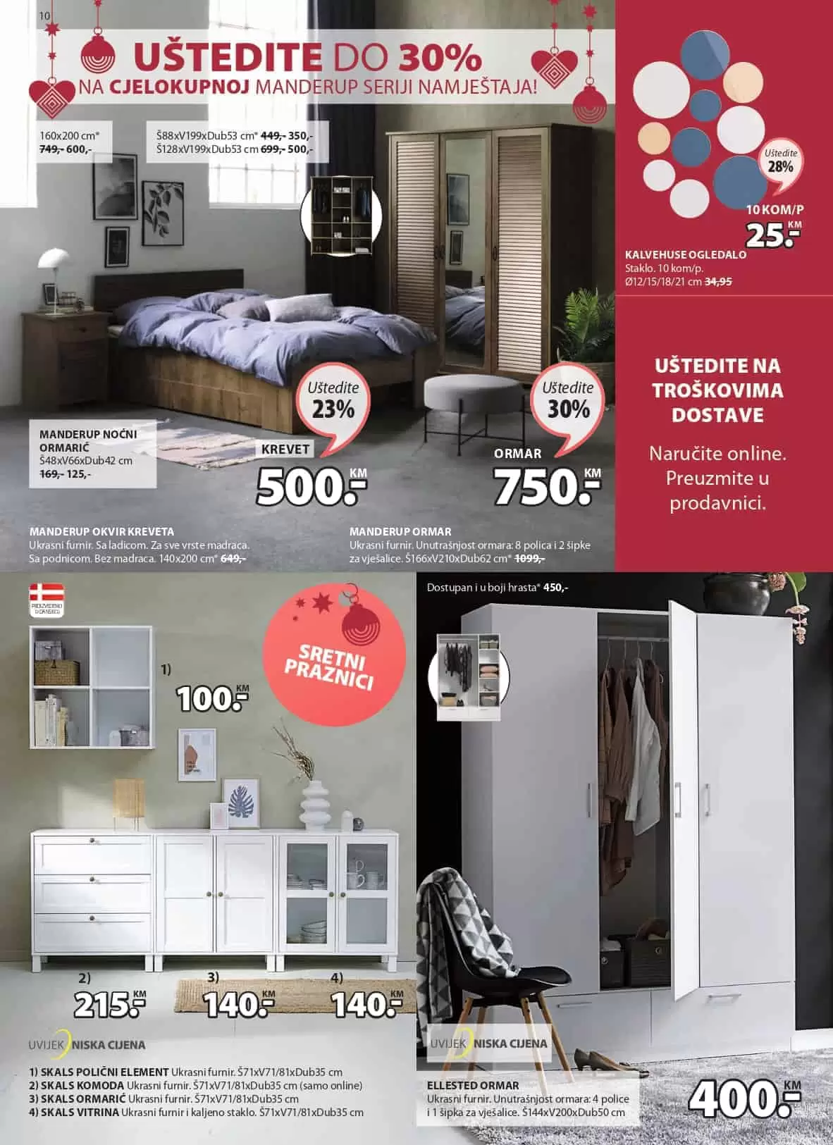 spavaca soba. krevet za spavacu sobu. namjestaj. regal polica.  bade mantil. jastuk jysk, spavaca soba jysk, bracni krevet jysk, namjestaj jysk, ormar jysk