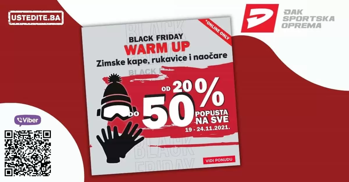 djak sport, sportska oprema, kape, rukavice, snizenje, naocare, Black Friday