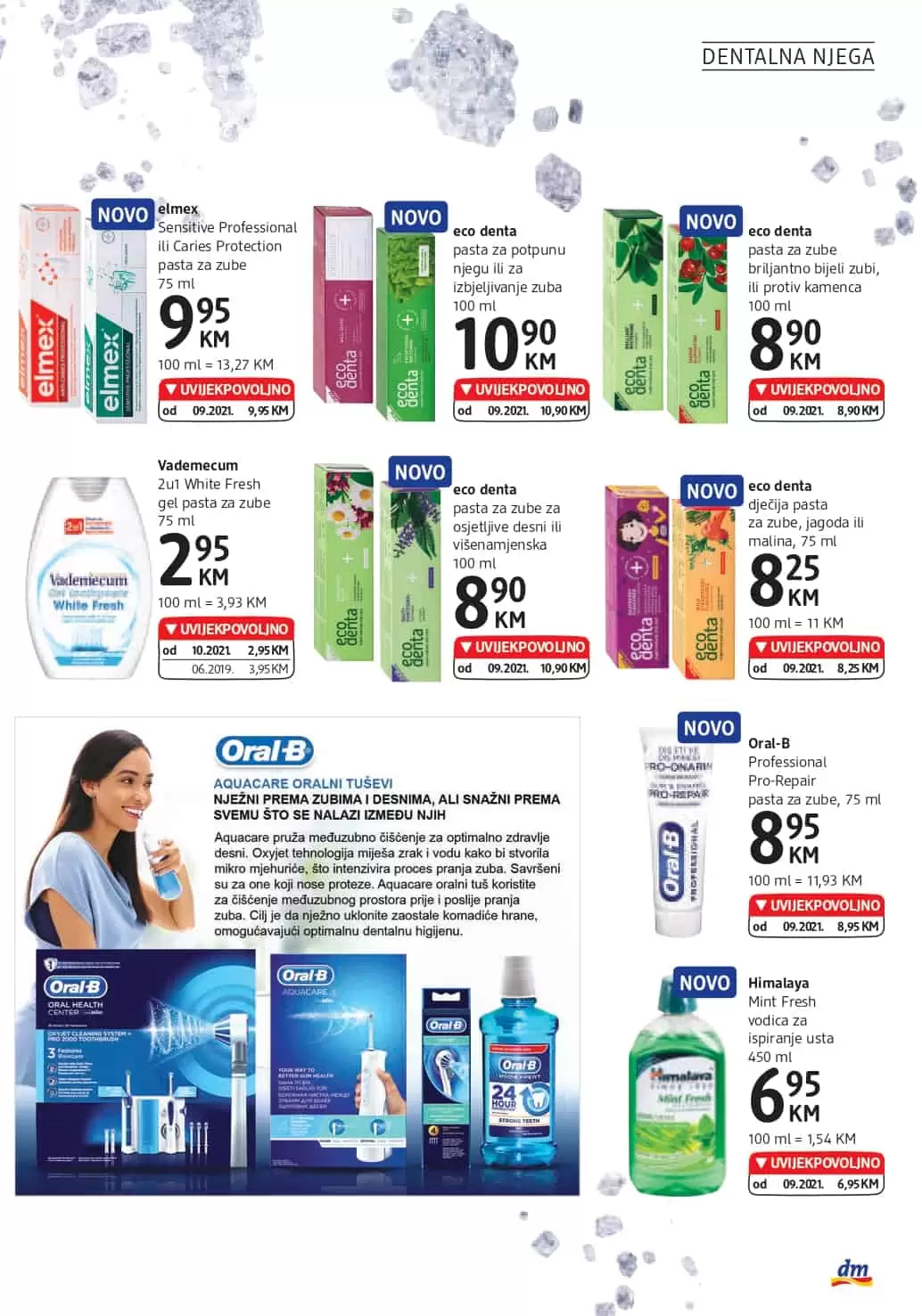 eco denta pasta za zube za osjetljive desni ili višenamjenska, elmex Sensitive Professional ili Caries Protection pasta za zube, 