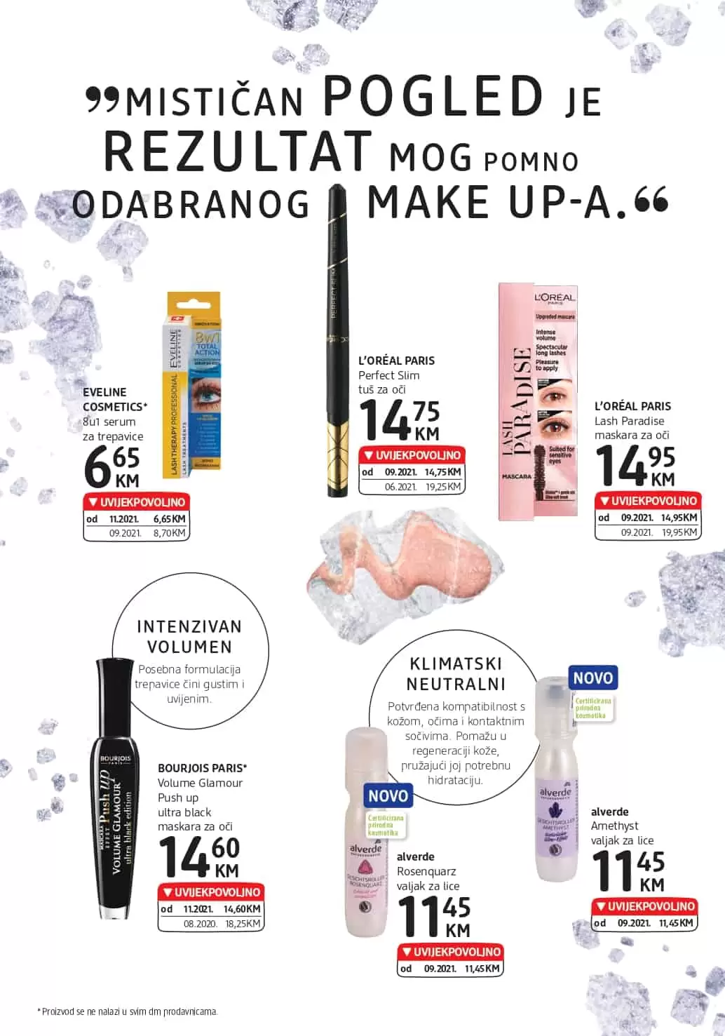dm, dm drogerie markt, dm snizenje, dm akcija, dm popust, dm katalog, dm letak, dm kataloska akcija, dm akcijski katalog, snizeno u dm-u, make up, snizenje kozmetike,