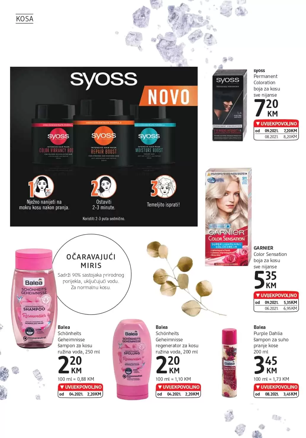 dm, dm drogerie markt, dm snizenje, dm akcija, dm popust, dm katalog, dm letak, dm kataloska akcija, dm akcijski katalog, snizeno u dm-u,  syoss, syoss asortiman, syoss sampon