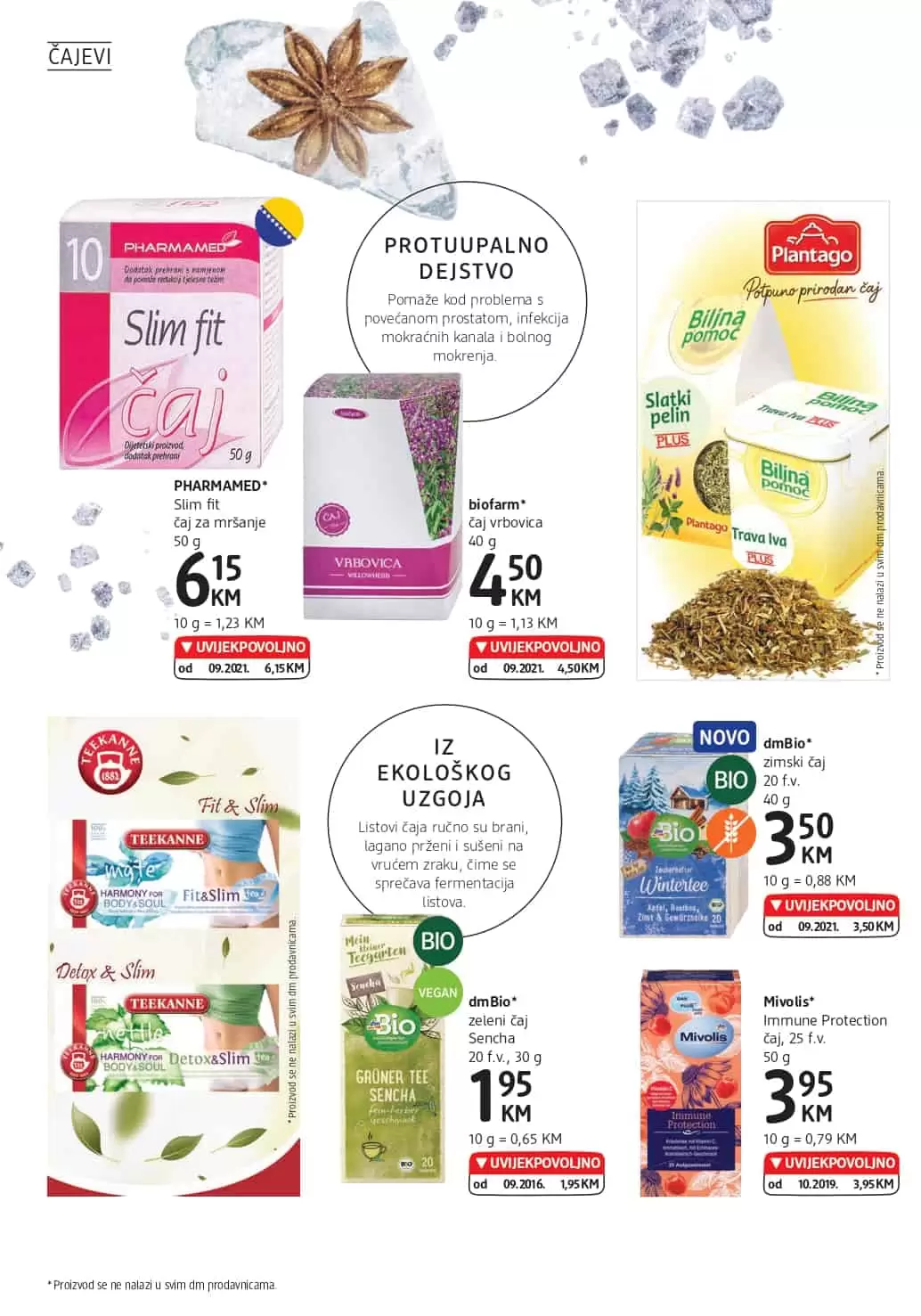 dm, dm drogerie markt, dm snizenje, dm akcija, dm popust, dm katalog, dm letak, dm kataloska akcija, dm akcijski katalog, snizeno u dm-u,  slim fit caj, slim fit caj cijena