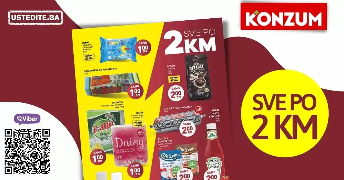 konzum super akcija, konzum snizenje, konzum akcija, konzum katalog, heinz kecap snizenje, ritual kafa snizenje, ritaul kafa cijena, daisy kuhinjski ubrus