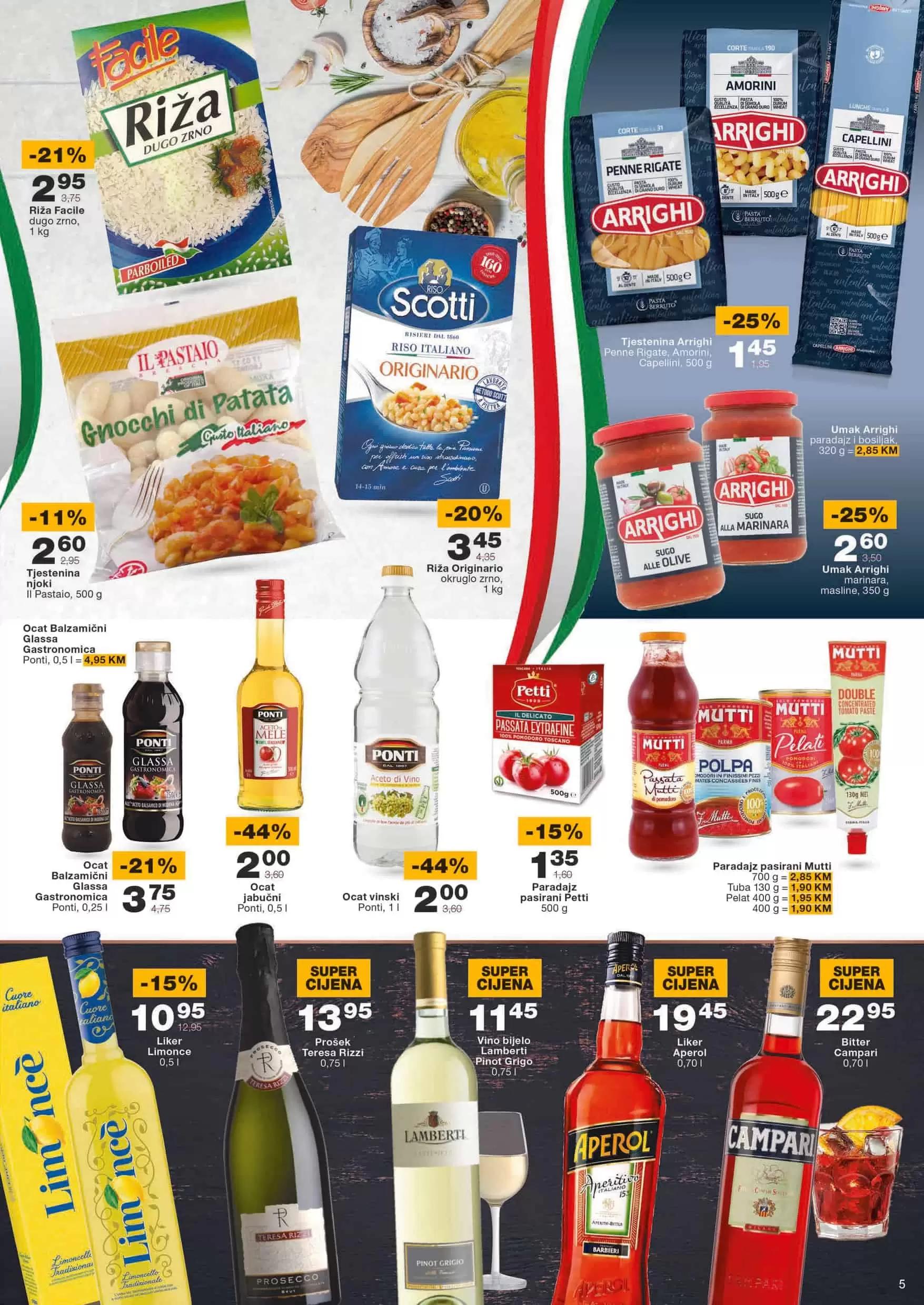 italijanska kuhinja, italijanski proizvodi,  proizvodi porijeklo italija, Mercator, Mercator snizenje, Mercator akcija, Mercator popust, Mercator katalog, Mercator letak, Mercator akcijski katalog, Mercator kataloska akcija, Mercator lozionicka, Mercator akcije i katalozi, katalozi u bih, akcije u bih