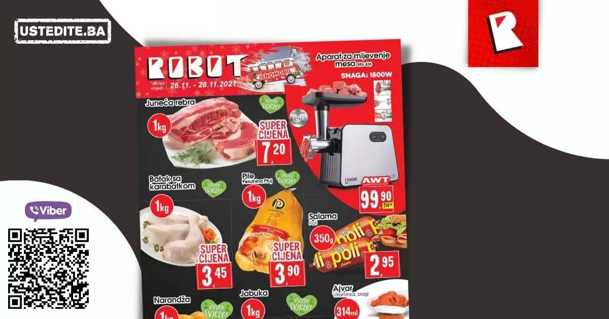 Robot, Robot snizenje, Robot akcija, Robot popust, Robot katalog, Robot akcije i katalozi, Robot letak, Robot viken akcija,